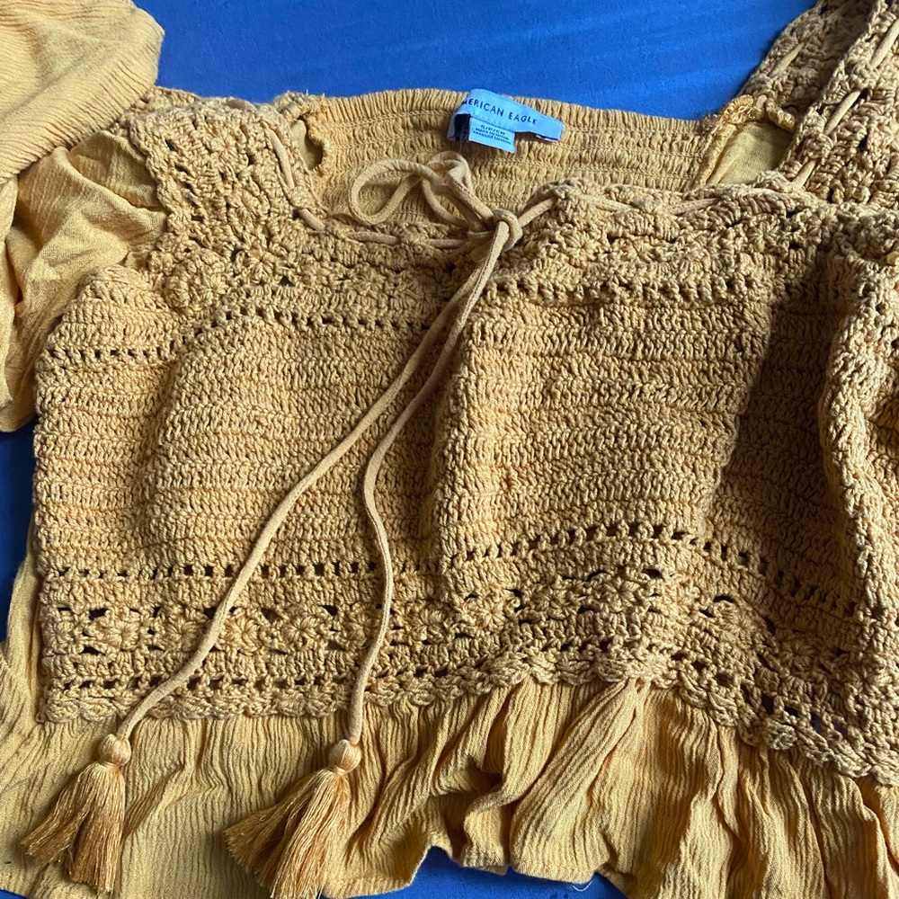 American Eagle Outfitters crochet top